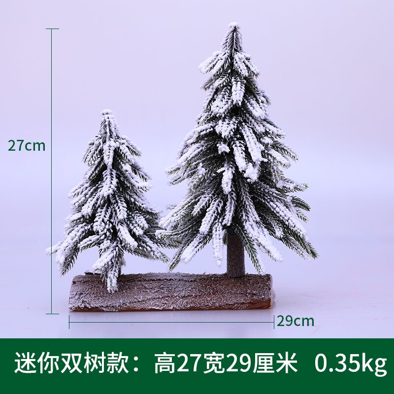 Artificial Mini Falling Snow Christmas Tree for Home Decoration Christmas Day Decoration: B026A