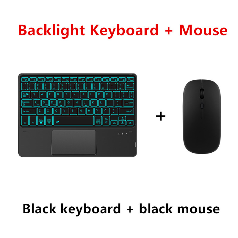 Bluetooth-Tastatur für Blackview Tab 18 Tab 18 16 15 13 12 11 10 pro 9 7 6 OSCAL Pad 8 Tablet Drahtlose Tastatur mit Touchpad: WHITE