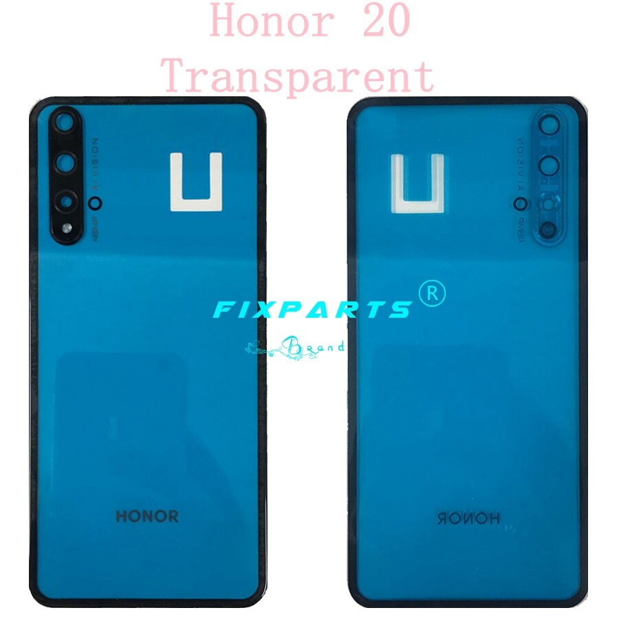 Originele Cover Voor Huawei Honor 20 Pro Terug Batterij Cover Deur Achter Glas Behuizing Case Voor Huawei Honor20 Honor 20 batterij Cover