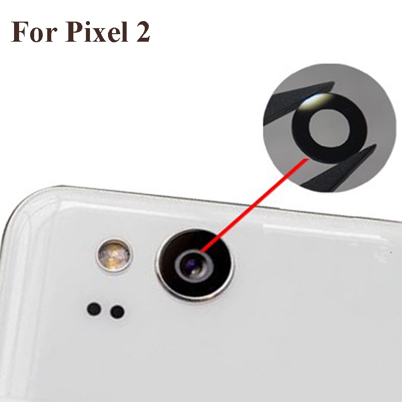 2 STUKS Voor Google Pixel 2 XL 2XL Back Rear Camera Glas Lens Repairment Reparatie onderdelen test goed pixel2 XL