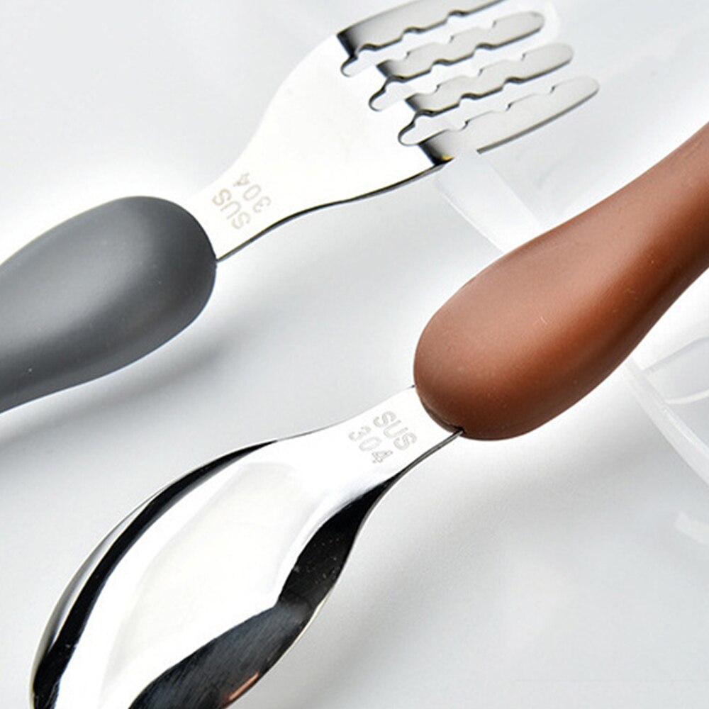 Kids Lepel En Vork Set Baby Gadgets Servies Set Baby Gadgets Feedkid Kinderen Rvs Bestek Voor Kinderen Servies