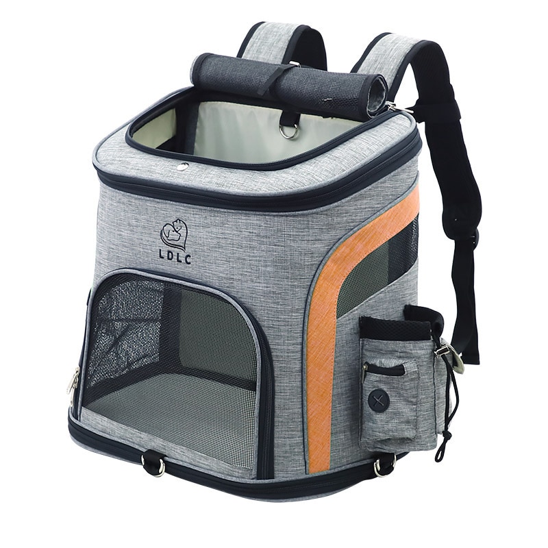 Mochila porta gato para mascotas, bolsa de hombro transpirable para viaje al aire libre, suministros de Embalaje portátil para perros y gatos pequeños