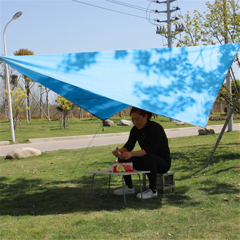 320*250cm telo impermeabile ultraleggero riparo da sole tenda da campeggio tenda da giardino tende da sole protezione solare tenda da sole per Picnic in spiaggia: Blue