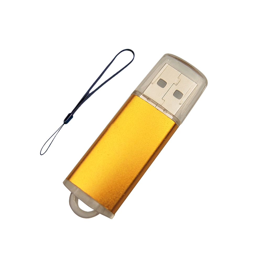 Metal USB Flash Drive 8GB 16GB 32GB 64GB 128GB Pen Drive 8 16 32 64 128 GB Pendrive Memory Stick Drives U Disk 2.0 Waterproof: Yellow / 16 GB