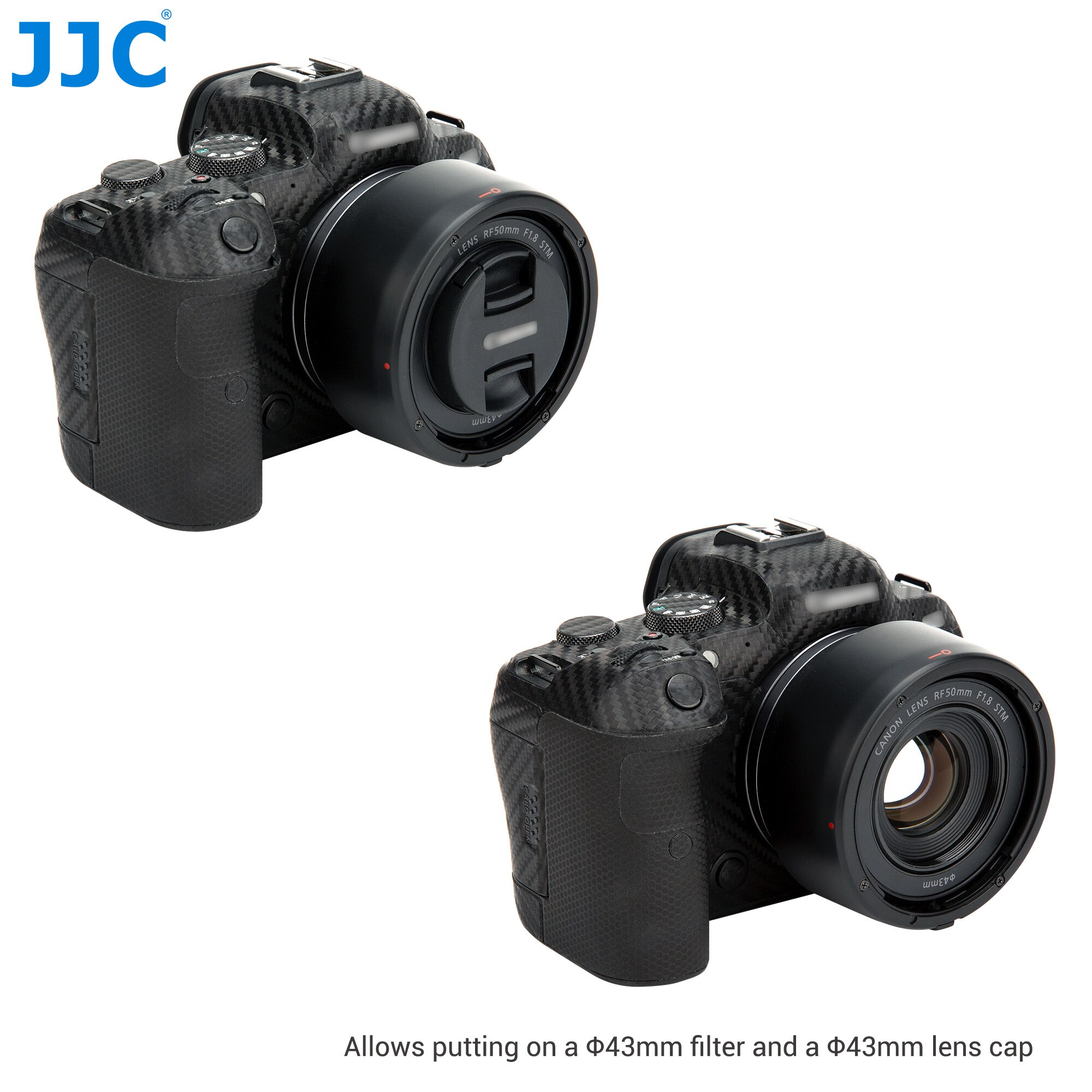 JJC – pare-soleil réversible, Compatible avec Canon RF 50mm F1.8 STM, pour EOS R RP Ra R3 R5 R6 C70, ES-65B