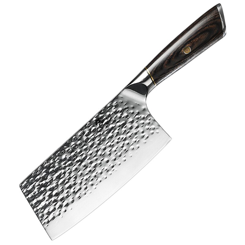 2 stk utility kokkekniv sæt 5 cr 15 smedet rustfrit stål kinesisk køkken kokkekniv sæt kløver skåret vegetabilsk kokkniv: Kinesisk kniv