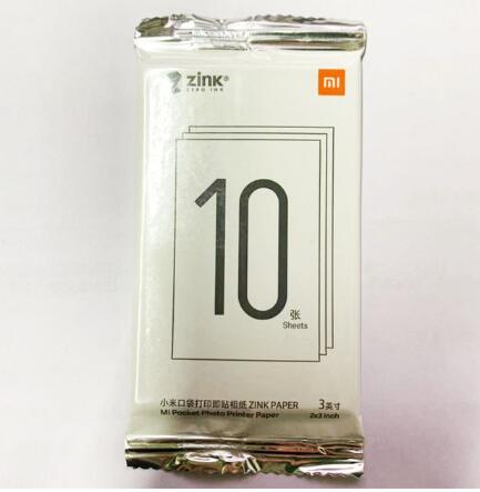 Xiaomi-impresora mijia AR, 300dpi, portátil, para fotos, Mini bolsillo con DIY, Share, 500mAh, impresora de bolsillo para imágenes, funciona con mijia: 10pcs paper No box