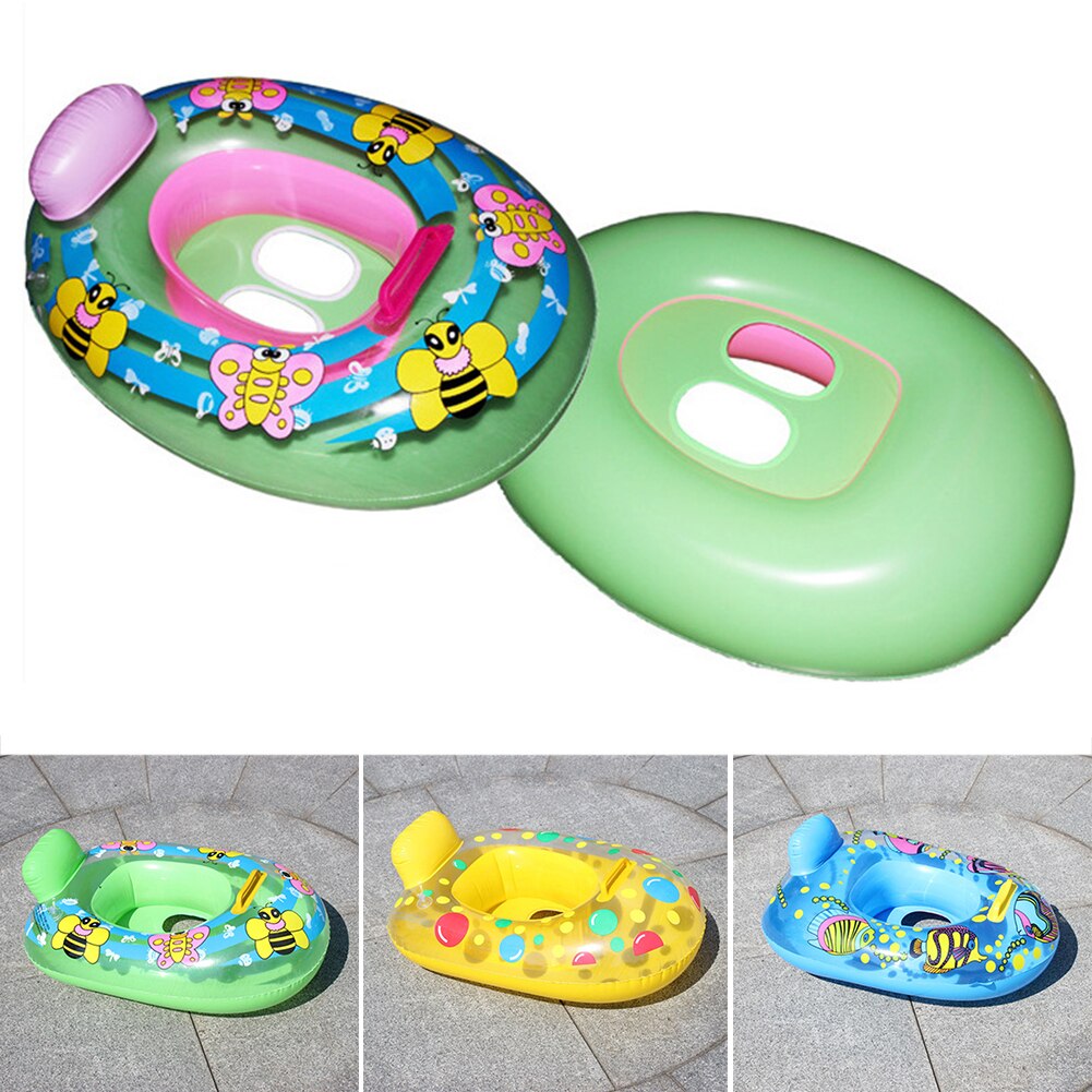 Portable Inflatable Swimming Circles Kids Baby Safety Swimming Seat Swim Ring Pool Beach Floating Boat 2-5 Year Old Kids