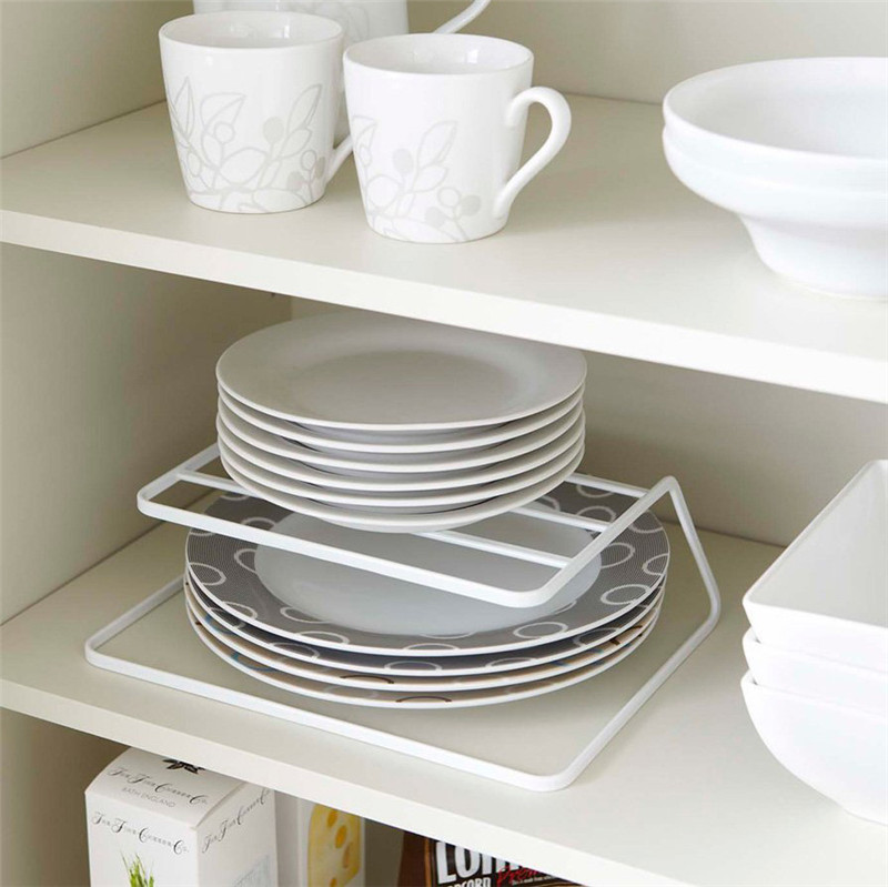 Layered Storage Rack Cabinet Shelf Tableware Storage Rack Closet Organizer Bowl Holder Dish Drying Rack Kitchen Storage Shelf