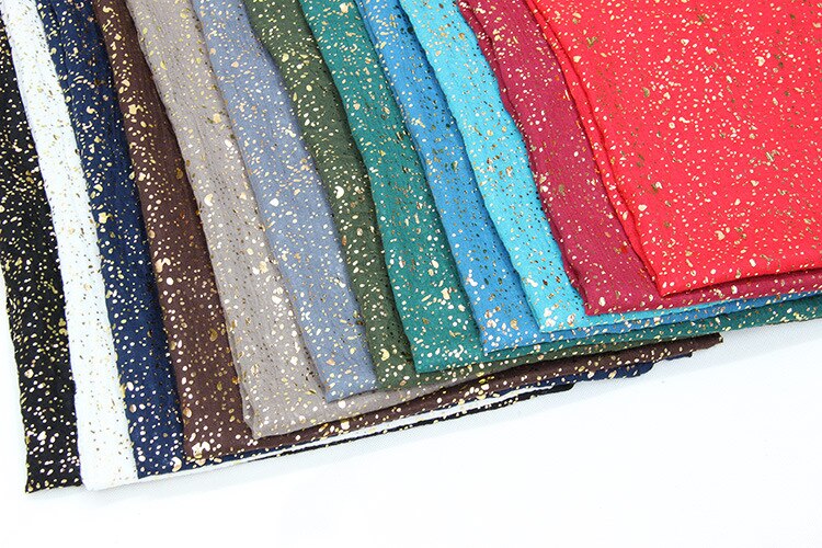 nueva europea Negro Azul Marino rojo anillo bufanda brillante bronceado dorado punto infinito Hijab bufandas Snood para damas
