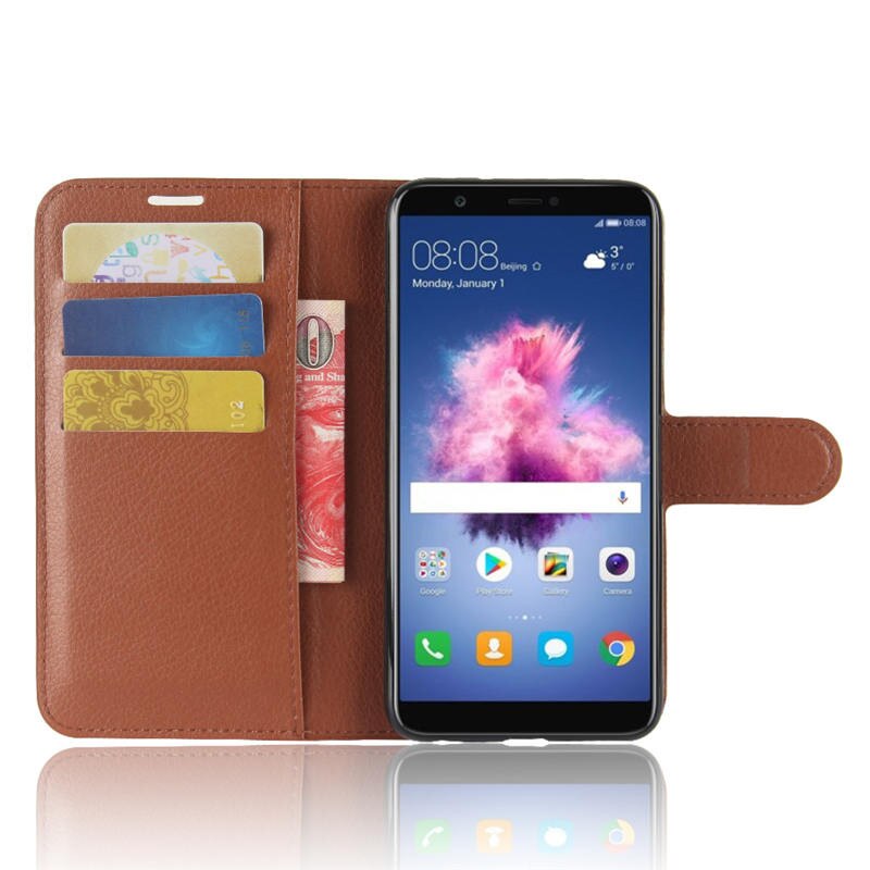 Funda de piel sintética para Huawei P Smart FIG-LX1, carcasa con tapa para Huawei P Smart FIG-L21, FIG L21, LX1, 5,65