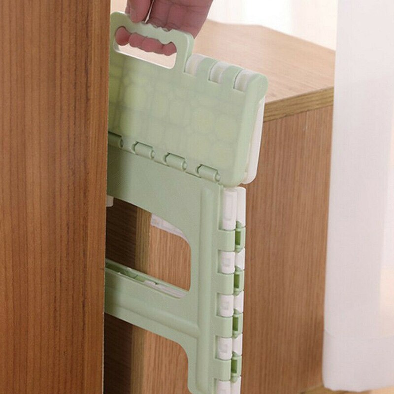 Folding Step Stool Plastic Multi Purpose Folding Step Stool Home Train Outdoor Foldable Storage Green