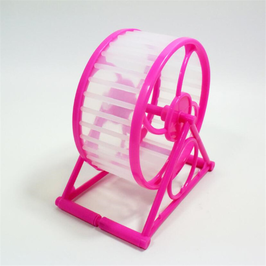 1pcs Small Pets Toy Training Hamster Exercise Wheel Guinea Pig Mouse Running Sports Wheel Small Animals Pet Toy - Color Random