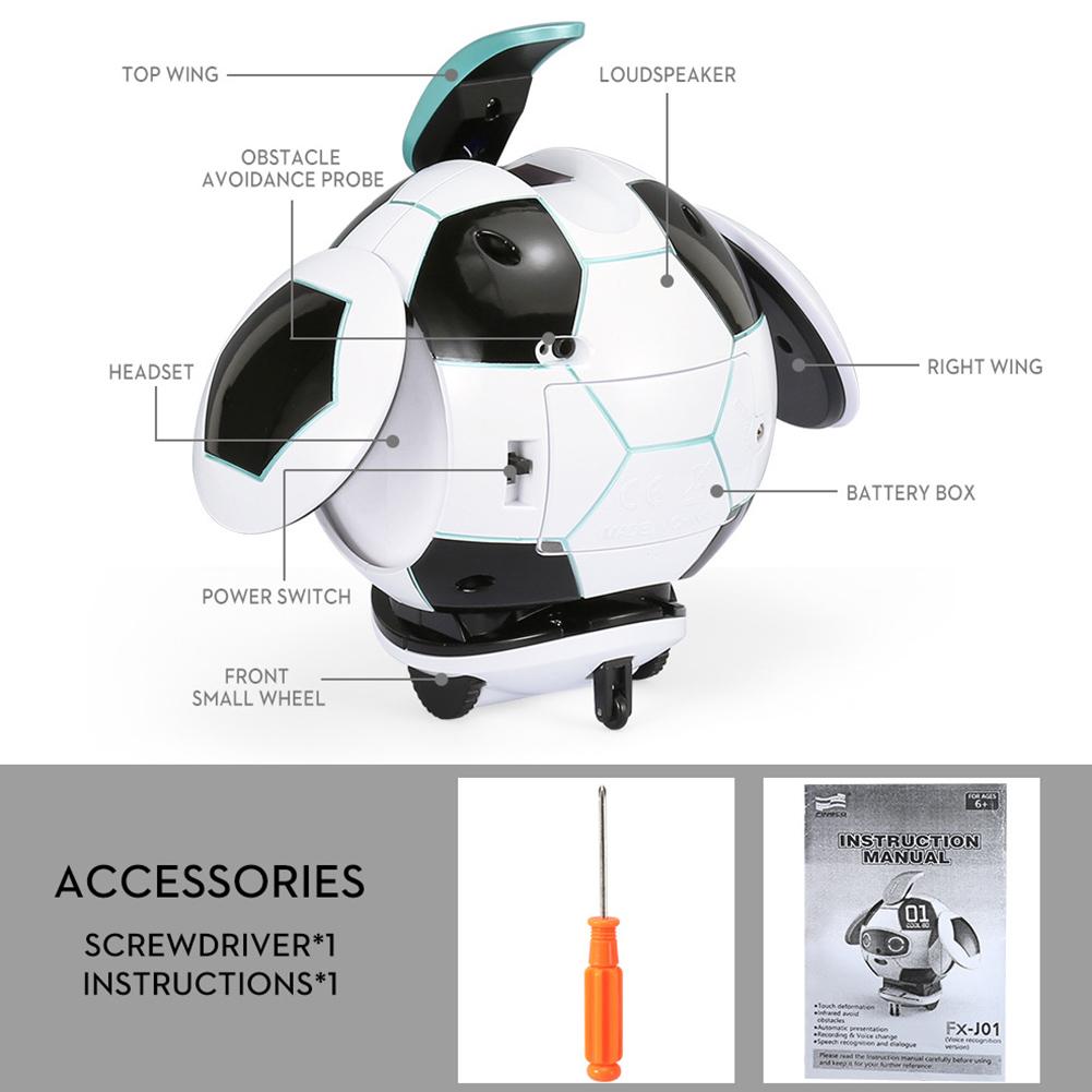 J01 interesting children's smart robot toys with dialogue, speech recognition, obstacle avoidance, talking, dance, voice recognition toy