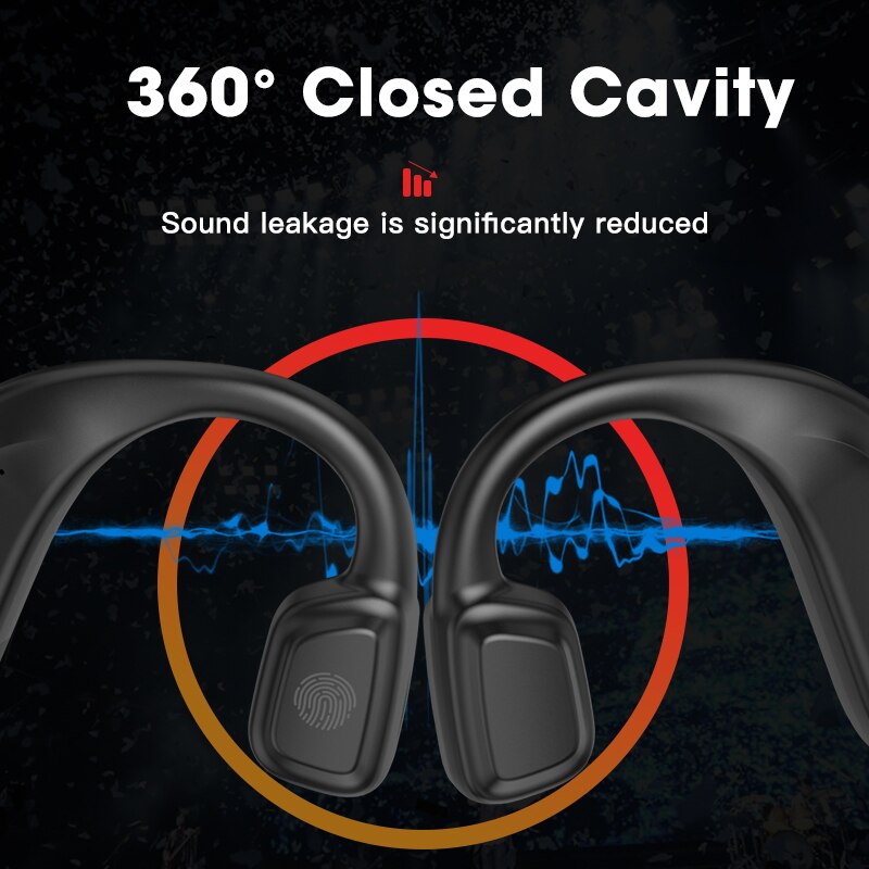 Niye Bone Conduction Shape Headphones Open Ear Wireless Earbuds Bluetooth Headset Earphones With Microphone For Running Sports