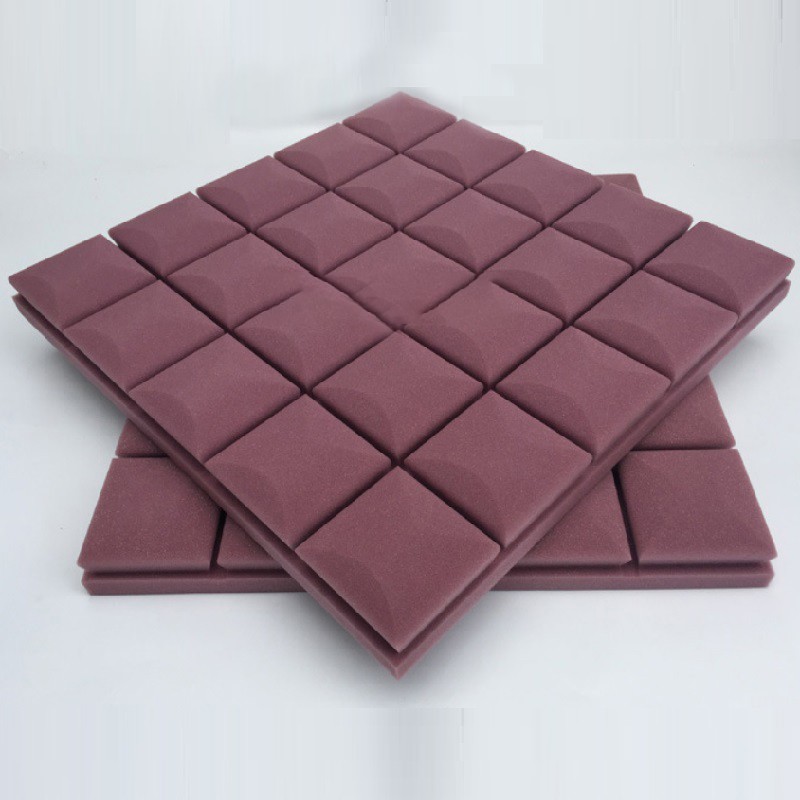 50x50x5cm Sponge Sound Foam Acoustic Soundproofing Foam Sound-Absorb Noise Sponge Wall Foam Lsolator Pads: Purple
