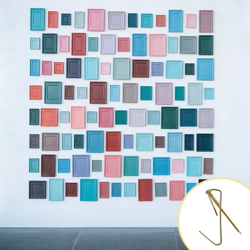 200 Pcs 30Lbs Foto Hangers Met Nagels, Foto Fotolijst Haken Hardware Foto Opknoping Kit Op Houten/Gipsplaten