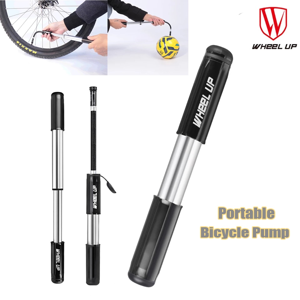 Originele Wiel Up Cycling Bike Fiets Pomp Aluminium Mini Draagbare Licht Luchtpomp Hoge Druk Pompen