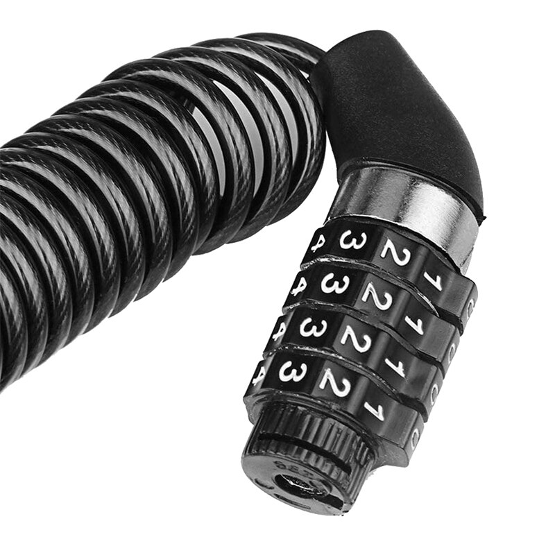 Bicycle Helmet Lock Safety Lock Password Rope Wire Lock Mountain Bike Portable Cable Lock