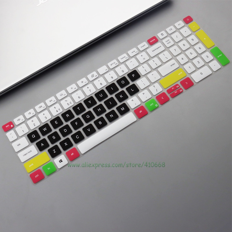 Laptop keyboard Cover Protector Skin For Dell inspiron 15 5510 5515 5518 &amp; DELL inspiron 16 PLUS 7610 DELL Latitude 3520: Candy black