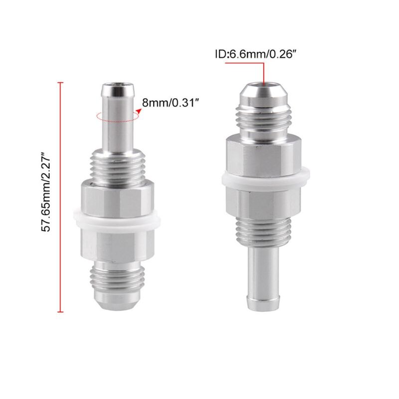 Mamparo contra llamaradas macho portátil a AN6 - 5/16 espiga para manguera, accesorio de tanque de combustible para vehículo, Accesorios modificados para coche