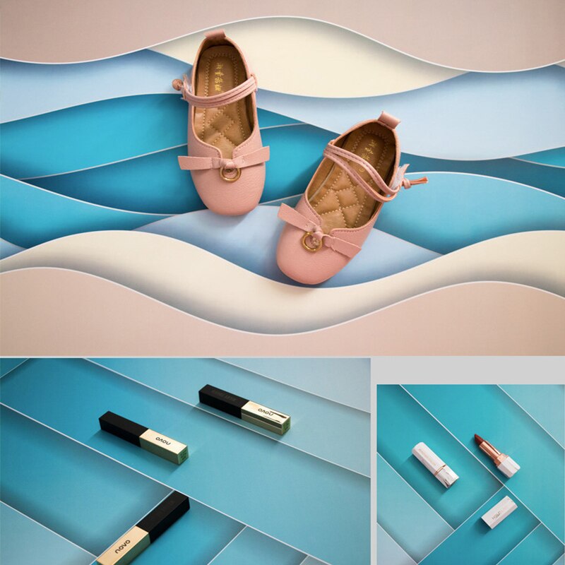 Fondos de fotografía para estudio fotográfico, papel impermeable de 57x42cm, 2 lados, accesorios de utilería para sesión fotográfica