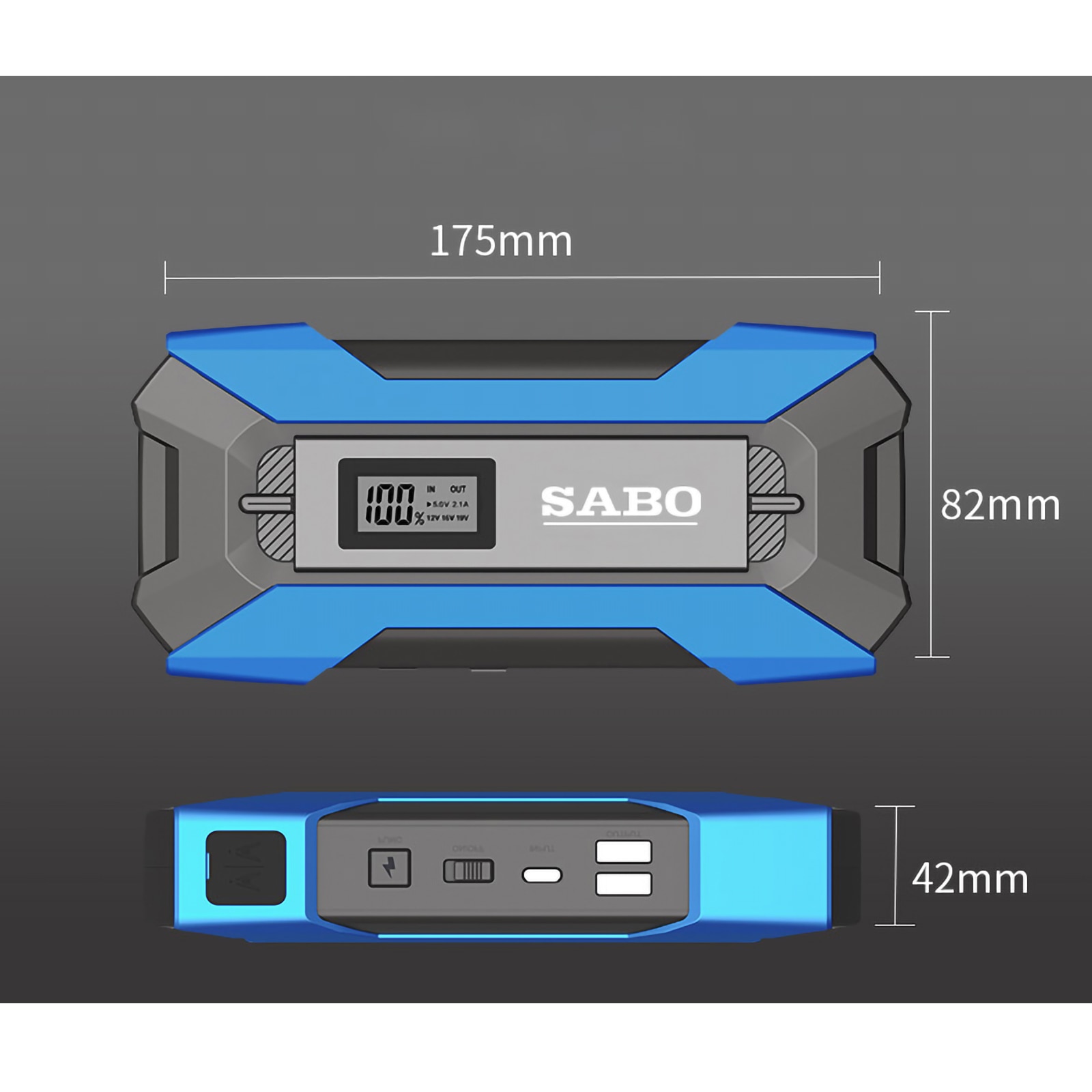 Car Jump Starter Starter Device Battery Power Bank 12V Portable Car Emergency Starter Power Emergency Booster Battery Starter