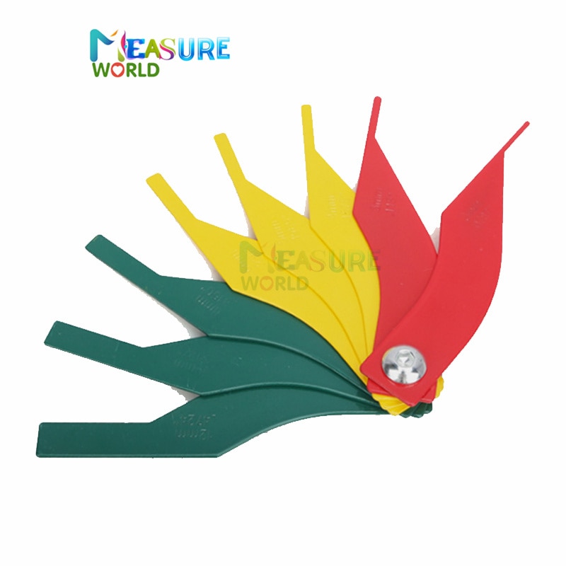 8 In 1 Brake Pad Measuring Tool Gauge Feeler Tester Scale Lining Thickness Wear Meter Thickness Gauge Handy Measuring