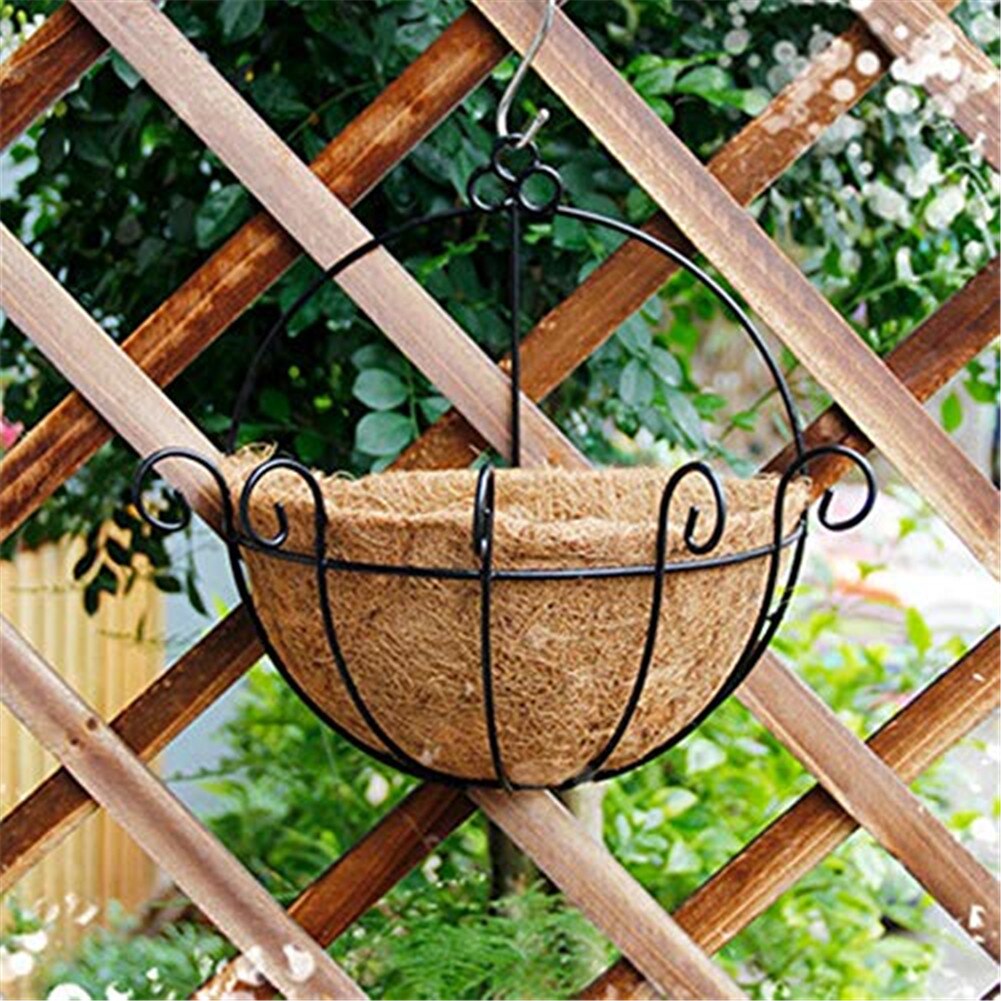 Basket Liner Coconut Planter Liner Hanging Basket Supplies Plant Hanger Basket Garden Flower Pots For Decor