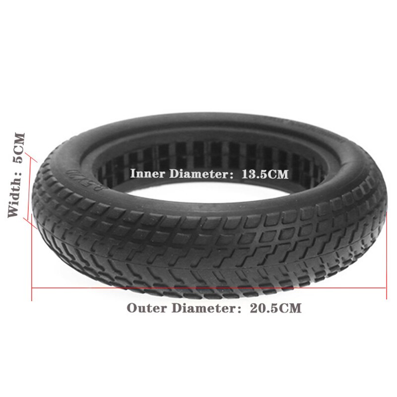 Pneu maciço com amortecimento para patinete elétrico xiaomi mijia m365, pneu de 8.5 polegadas, roda de borracha não pneumática sc
