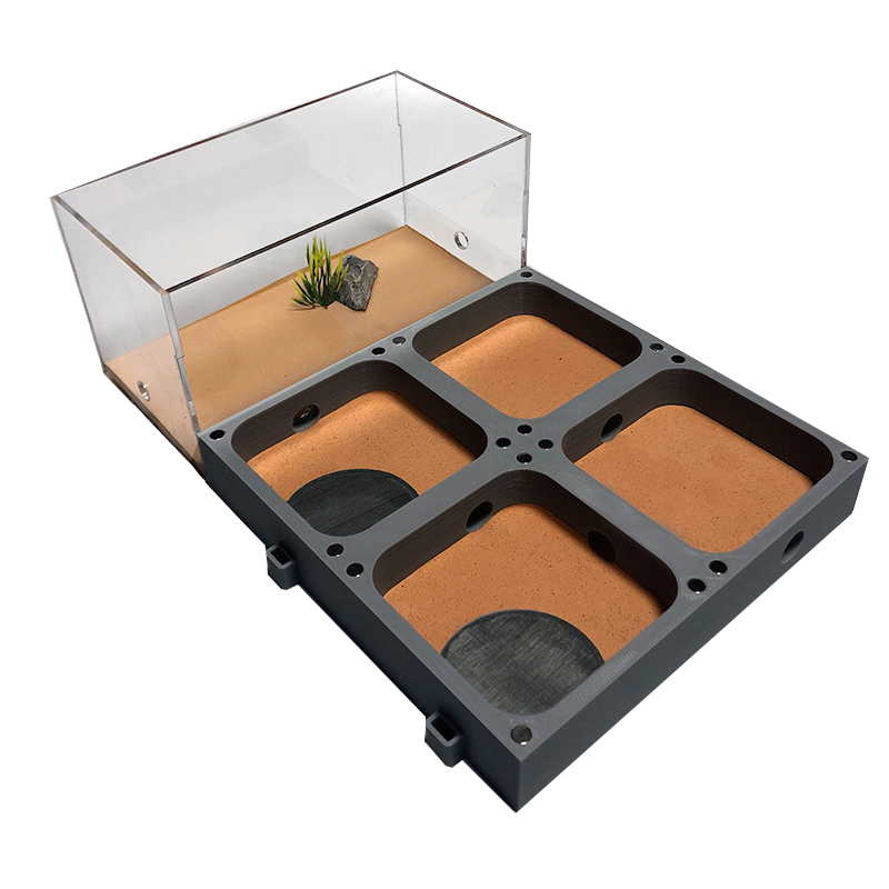 3d akryl flad myre gård økologisk myre rede med fodringsområde beton myre hus kæledyr myretue workshop fugtighedsvand pool