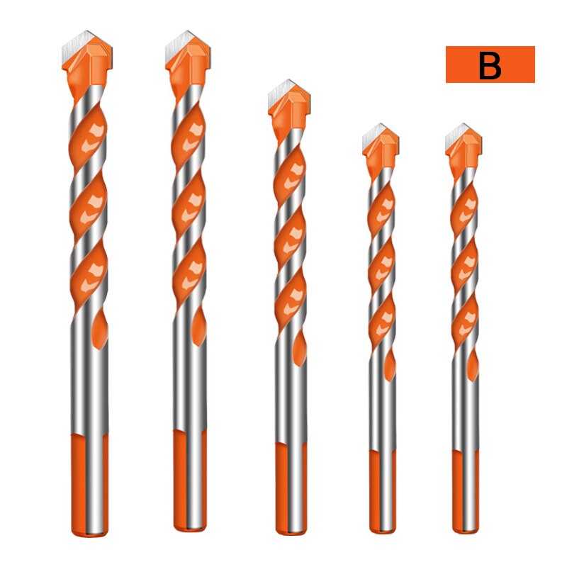 Ultimate Drill Bits Twist Drill Head Wall Ceramic Glass Punching Hole Working Set HG99: b
