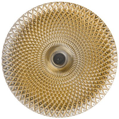 Assiette en verre coloré belle plaque de cuisson de dîner de placage à rayures de luxe assiette à salade en verre plat à gâteau vaisselle ronde assiettes alimentaires: 5