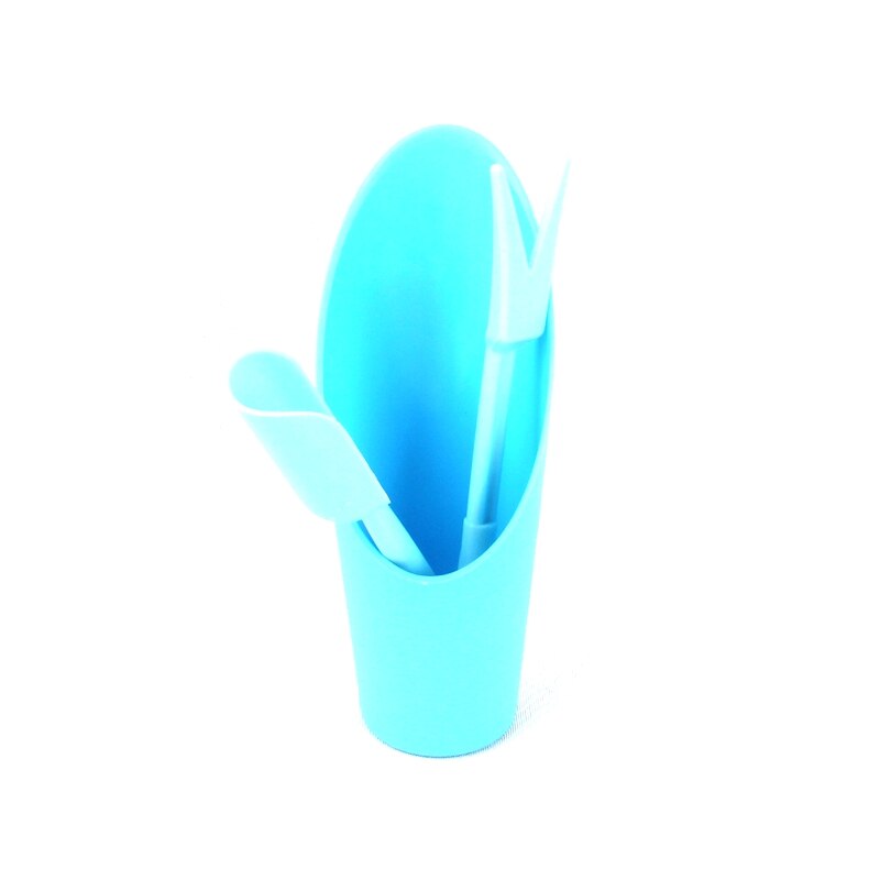 Mini Pot de semis en plastique rose/bleu, 2 ensembles, Mini matériel de jardinage de: blue