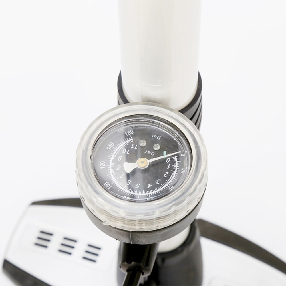 Aluminum Alloy High Pressure Bike Pump Portable Inflator Air Pump Tire Pump with Pressure Gauge