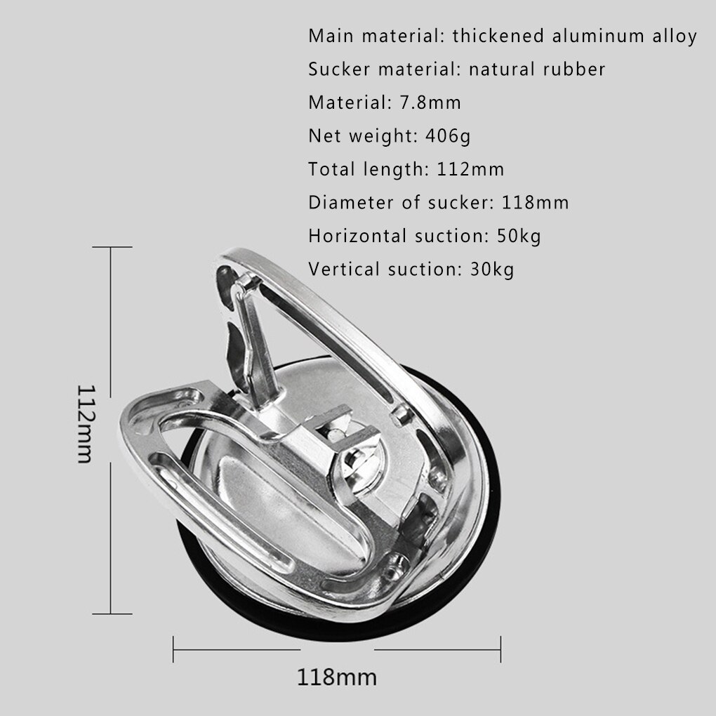 Big Size Glass Lifter Single Plate Suction Cup Vacuum Glass Mover Dent Repair Metal Dent Remove Puller Lifter Item Moving Tool