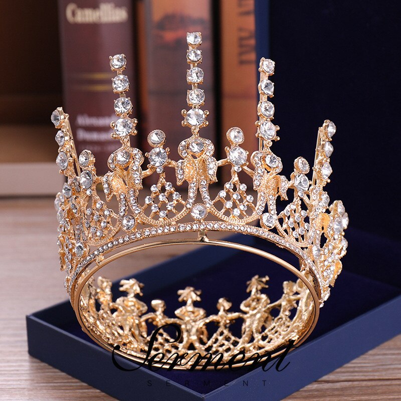 Serment charme moda princesa nupcial coroa tiaras cristal zircão prata coroa noiva casamento acessórios de cabelo
