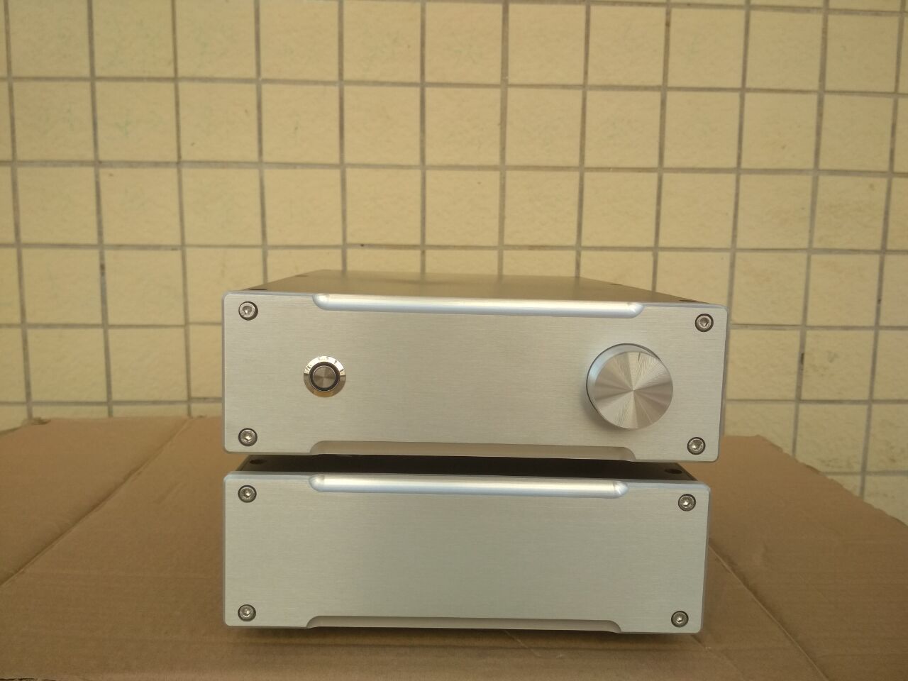 All aluminum case DIY pre power amplifier case all aluminum amplifier case Silver aluminum amplifier chassis box