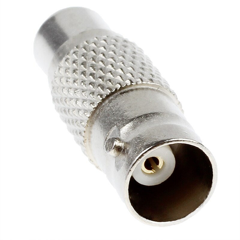 Srebrny Adapter BNC (żeński) do RCA (żeński)