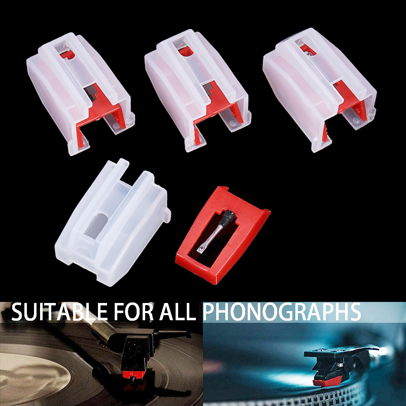4pcs Replacement Stylus Needle Universal Compitable For Record Player Turntable Phono Lightweight Accessories