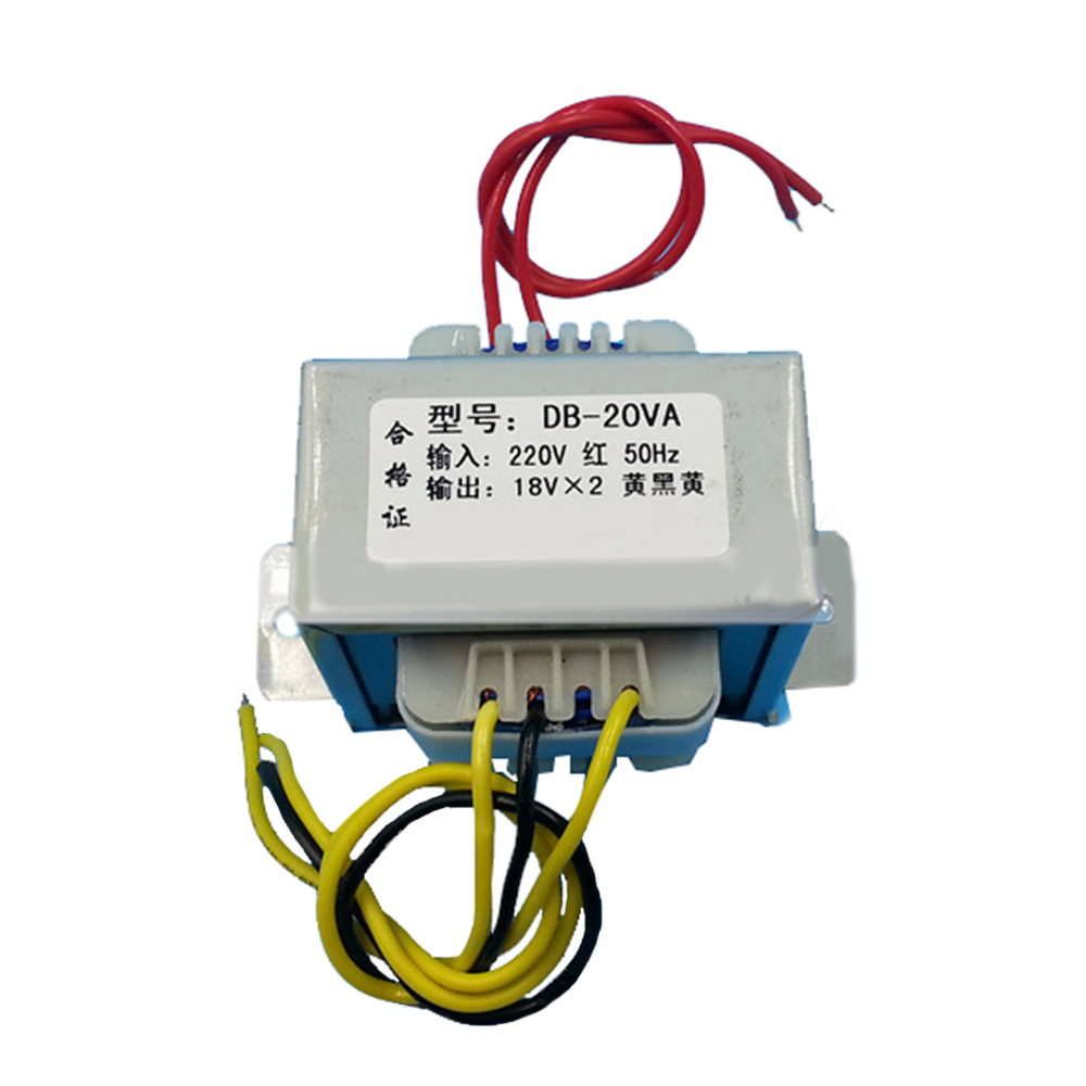 Transformateur d'alimentation 20W, double 18V, 18V x 2, entrée AC 220V/50Hz, sortie AC 18V-18V