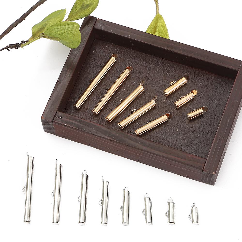 10-40 Mm Crimp Einde Kralen Dia Op End Sluiting Buizen Slider Eindkappen Connector Armband Sieraden Bevindingen Accessoires