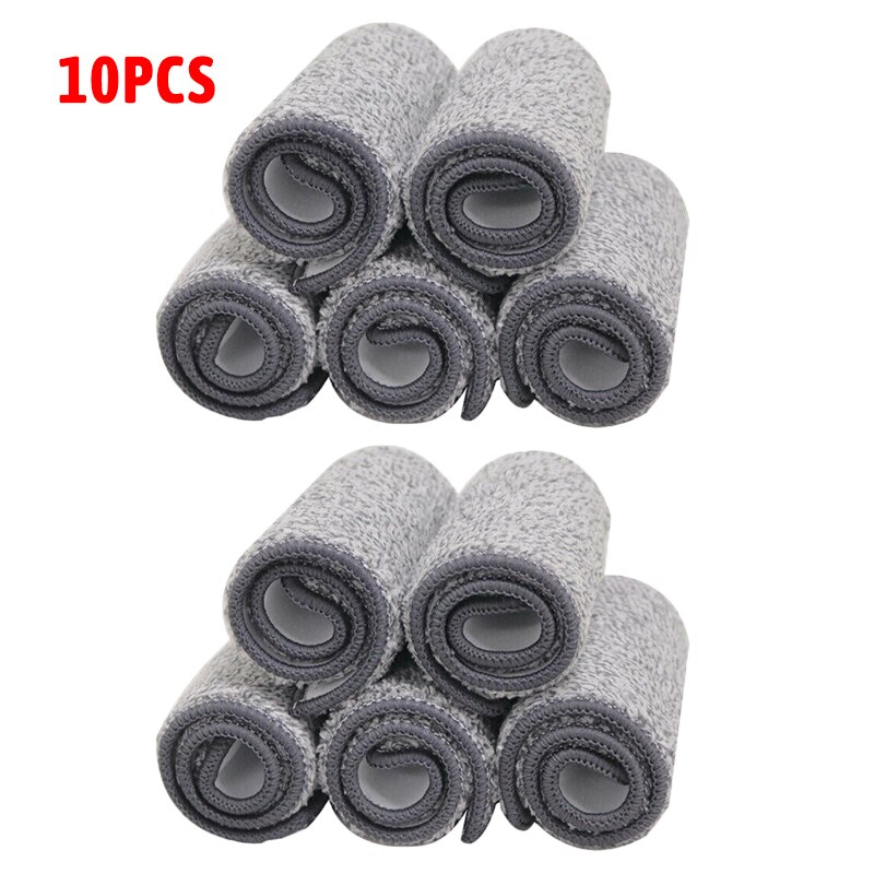10Stck Ersatz Mopp Tuch Flache Mikrofaser Hause Boden Reiniger Nass Trocken Pads Waschbar Haushalt Reinigung Werkzeug
