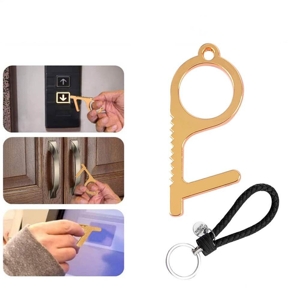 Safety Door Opener No Touch key Portable Anti-germ Elevator Button Drawer Door Handle Assistant safe Contactless Tool Assistant