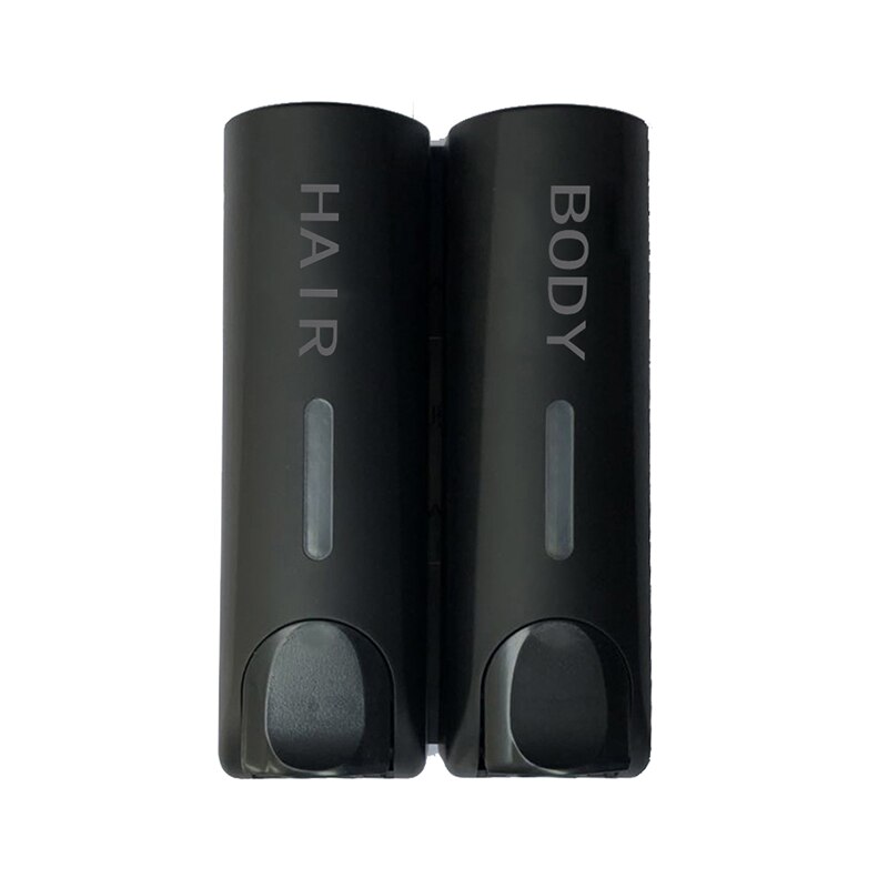 350Ml Thuis Wall Mounted Zeepdispenser Shampoo Douchegel Dispenser Zeepdispenser Fles Hotel Badkamer Accessoires: Black 2