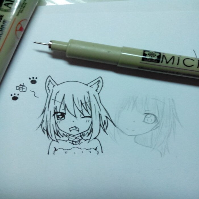 Pigma Sakura Micron-Juego de rotuladores impermeables, delineador fino, rotuladores de dibujo artístico, de dibujos animados, 6 unidades por lote