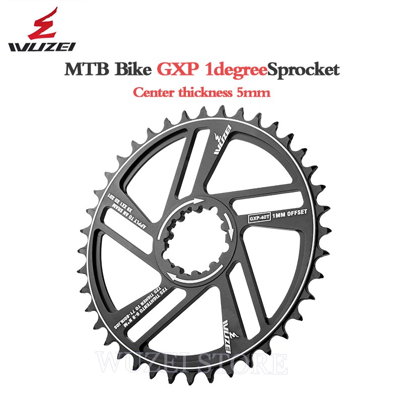 Wuzei Mountainbike Gxp Kettingbladen 30/32/34/36/38/40/42T Offset 1Mm Tandwielen 8/9/10/11/12 Speed Mtb Crankstel Onderdelen Voor Sram
