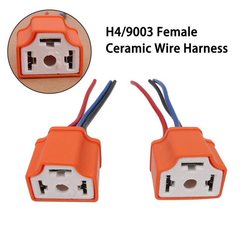 Conector de Base de faro H4/9003/HB2 de 3 pines, adaptador de enchufe, enchufe de bombilla LED, extensión de bombilla enchufable para H4