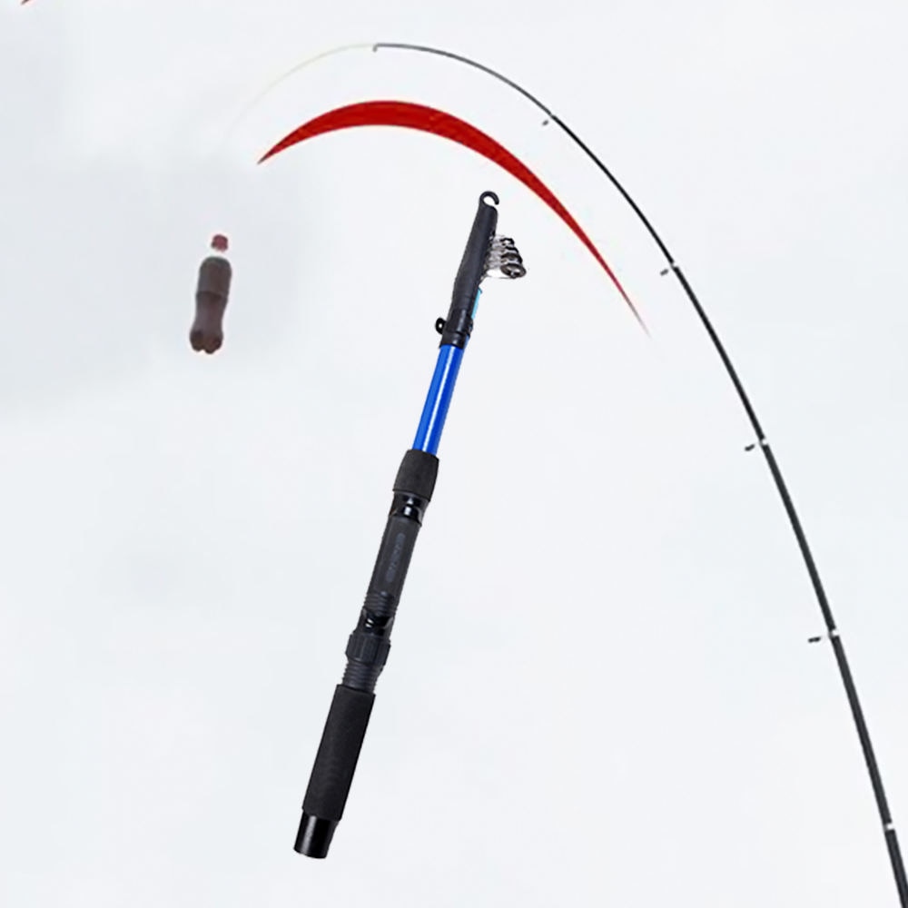 2.1M-3M Multifunction FRP Spinning Rod Carbon Fishing Fish Pole Telescopic Travel Fishing Rod Ultrashort Fishing Tackle