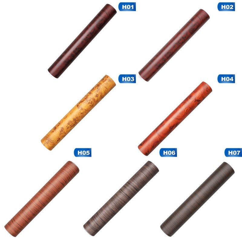High Glossy Wood Grain Textured Vinyl Sticker Decal Roll Car Interior DIY Film Wrap Automobiles Waterproof Vinyl Car Sticker